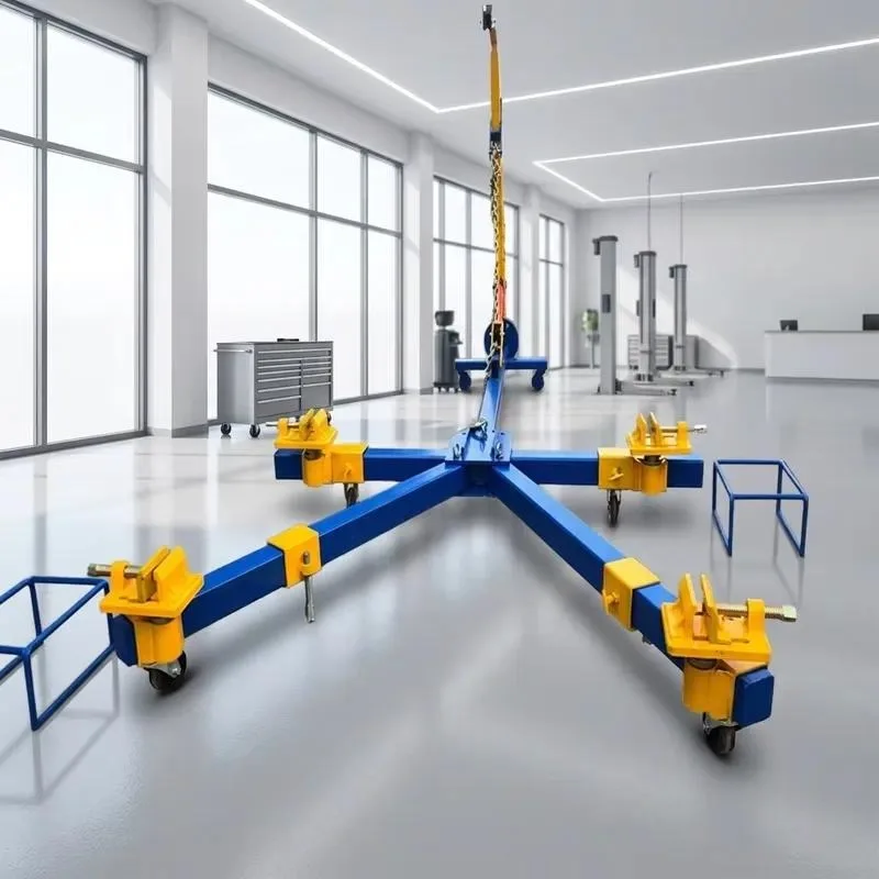 Heavy Duty Steel Hydraulic Car Body Frame Machine 3000kg Manganese Steel Tension Tower CE Certified for Repair Workshop