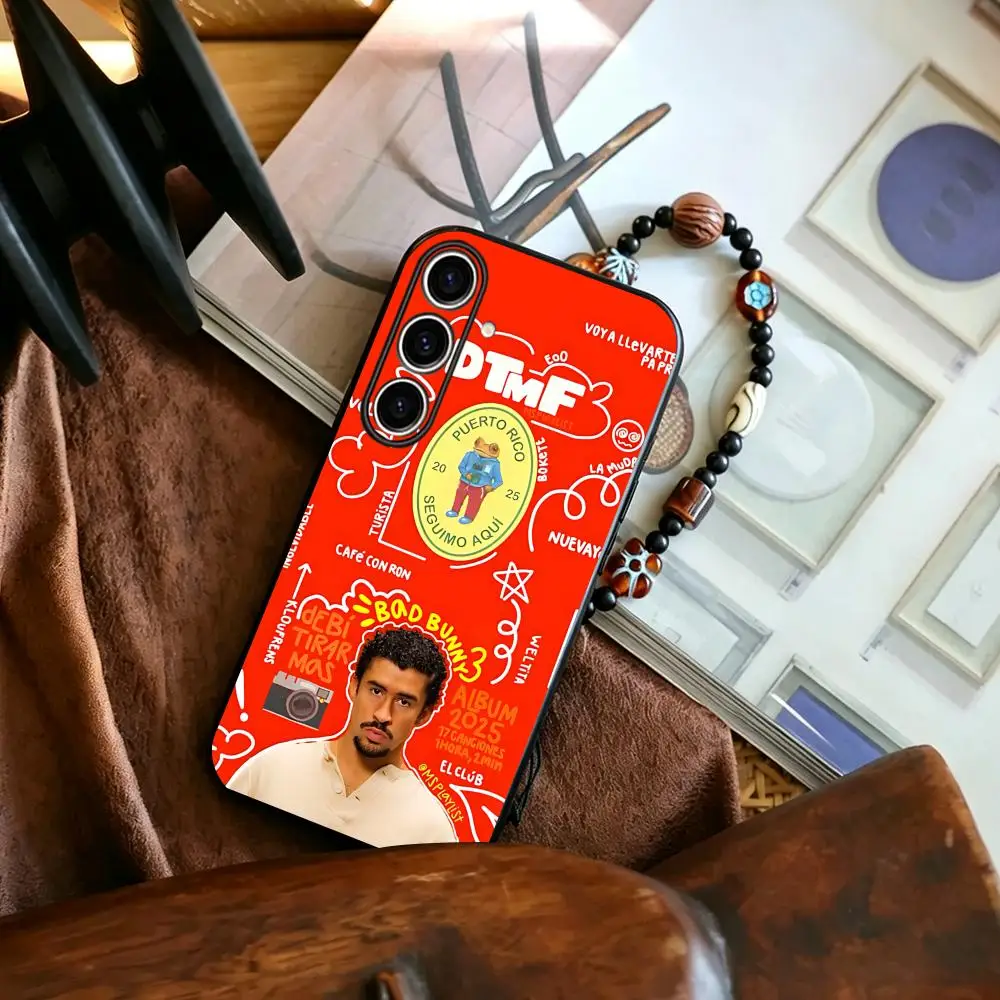 DTMF DebI Tirar MAs Fotos Bad Bunny Poster Phone Case For Samsung Galaxy S26 S25 S24 S23 S22 S21 Plus Ultra Fold A Soft Black