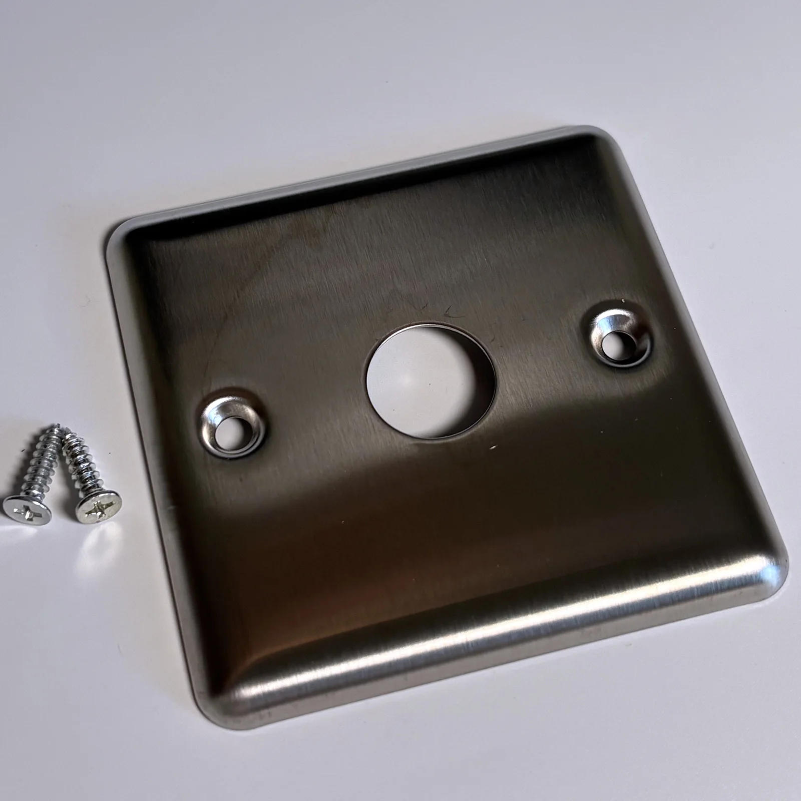 Zusen 19mm Open Hole Stainless Steel Panel 86*86 For Push Button Switch