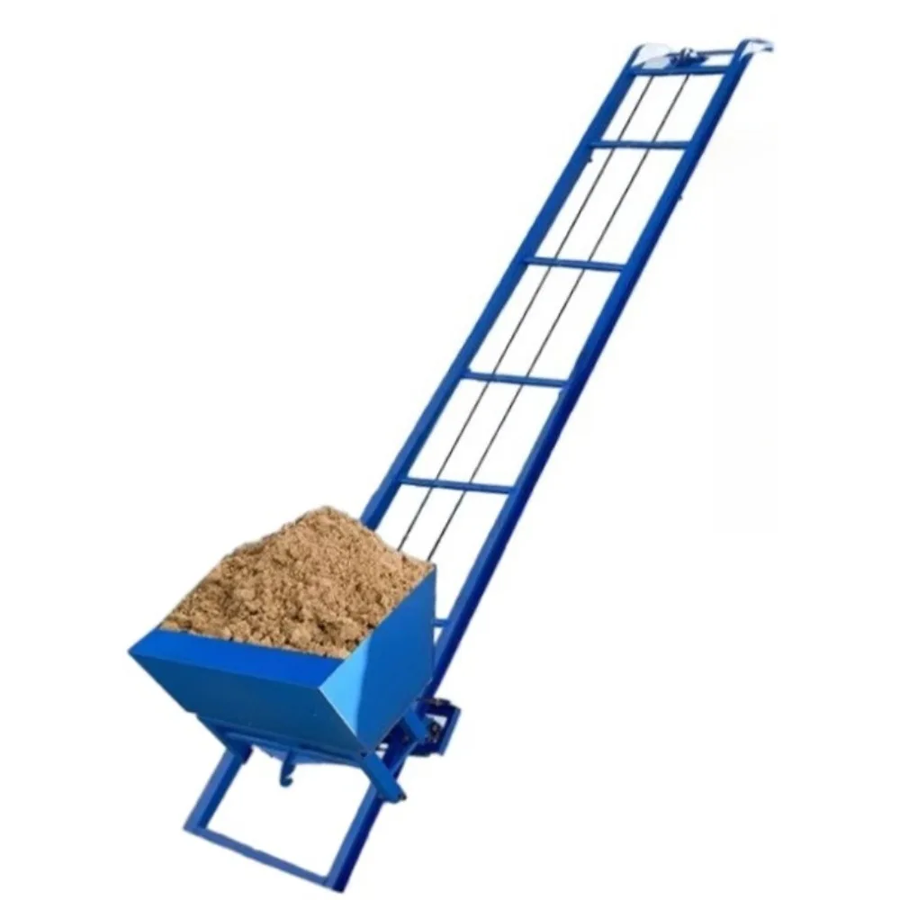 

Feeding hoist concrete cement climbing slope conveyor carrying ladder