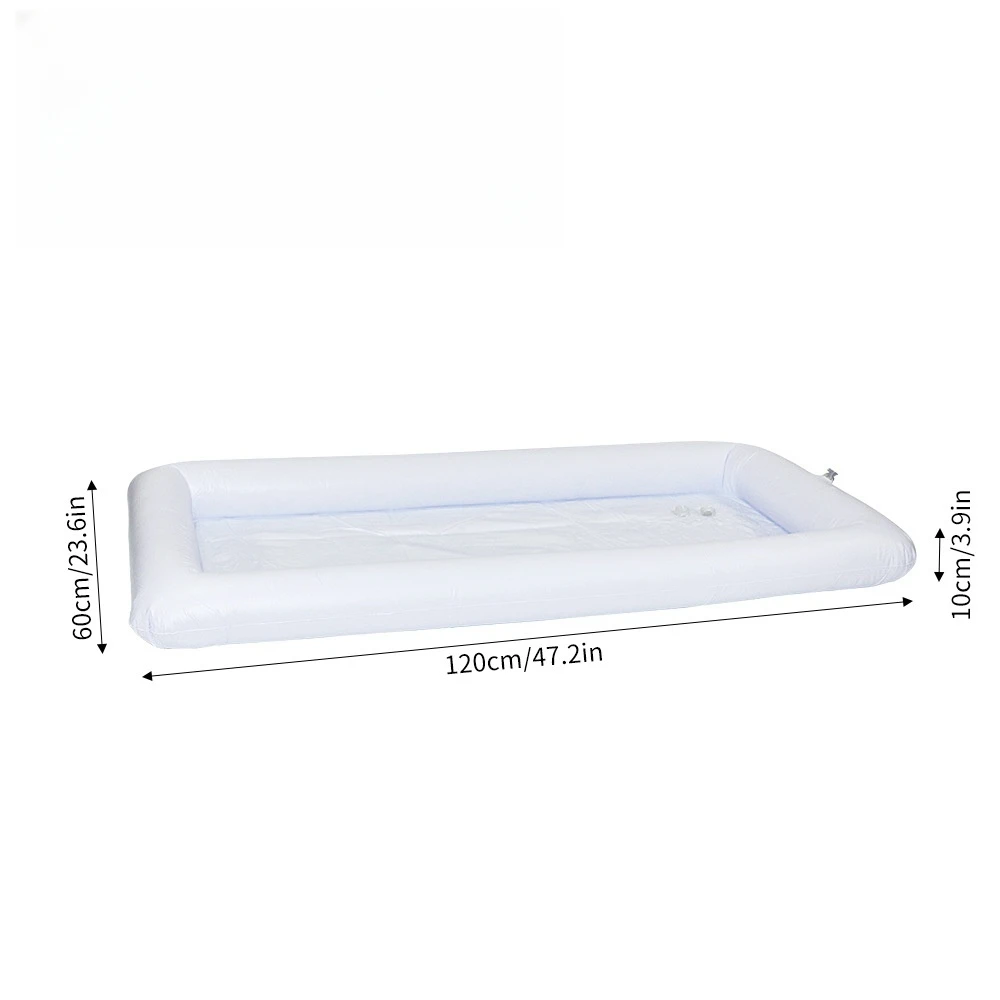 Balsa flotante aireada de PVC para exteriores, balsa hinchable para piscina, fiesta, piscina, congelador, bebidas congeladas, frutas, bandejas inflables, 1 piezas