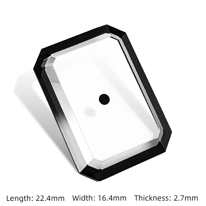 

Квадратное сапфировое HD-стекло для часов Premiere Series H3250 H3257 H3759 H4199, запасные части, прозрачное с черным краем, зеркало для часов