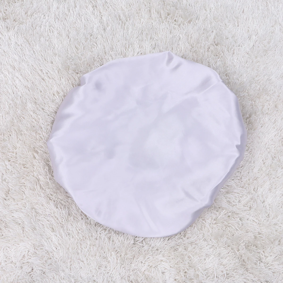 

Satin Shower Cap Sleep Bonnet Bathing Hat for Women Lady Chemotherapeutic Large Soft Comfortable Breathable