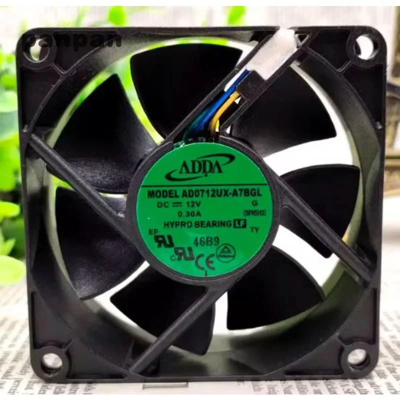 New CPU Fan for ADDA AD0712UX-A7BGL 12V 0.30A PWM Intelligent Temperature Control Cooling Fan 7025 70*70*25MM