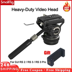 SmallRig Heavy-Duty Video Head DH10 4165 Professional Fluid Head Compatible W/DJI RS 2/RS 3/RS 3 Pro Quick Release Plate