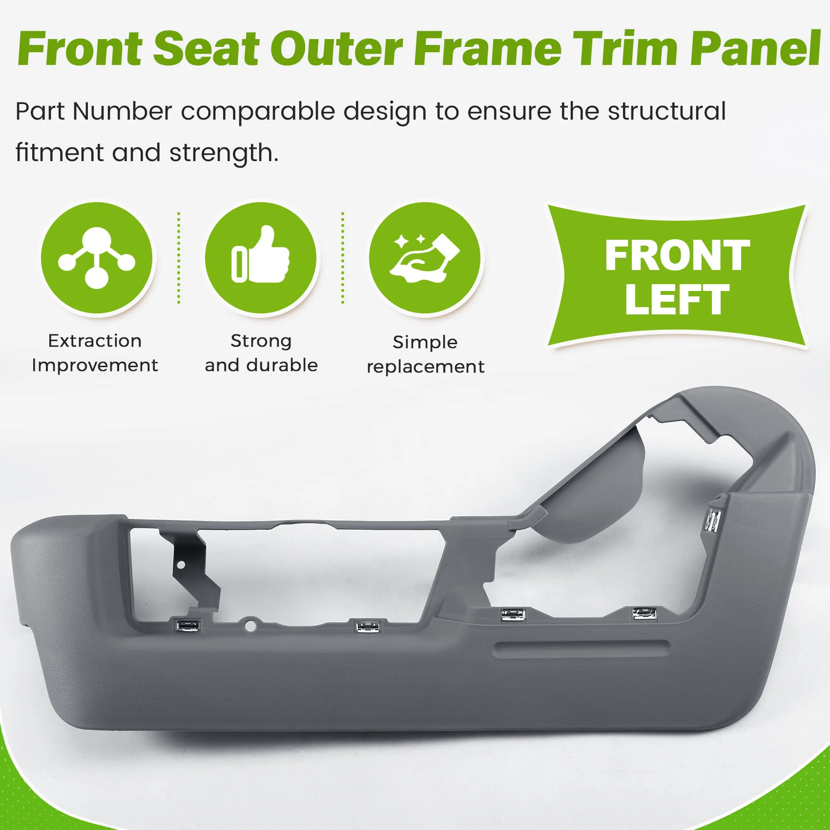 【Top Sale !!】Car Front Seat Outer Frame Trim Panel For Ford F-150 Lincoln Mark LT 2011-2014 Seat Side Guard Housing