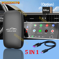 5 in 1 Smart Ai Box TV BOX Plug&Play Wireless Android Auto Carplay Adapter 2G+16G Android system Navigation For Netflix YouTube