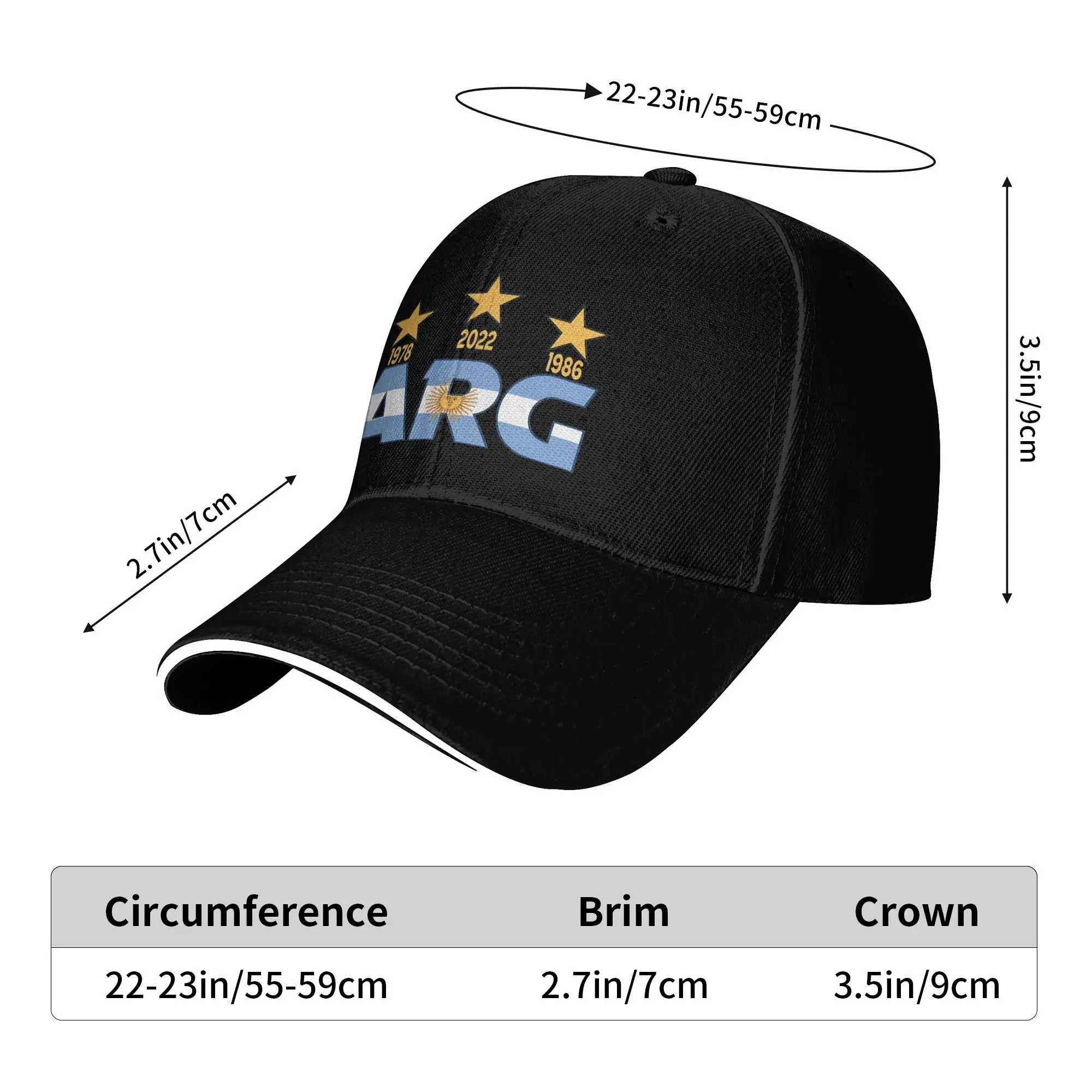 Argentina Flag Sun Baseball Cap Summer Unisex Men  Design Trucker Hat Hot Sale Street Style Outdoor Sports Baseball Caps