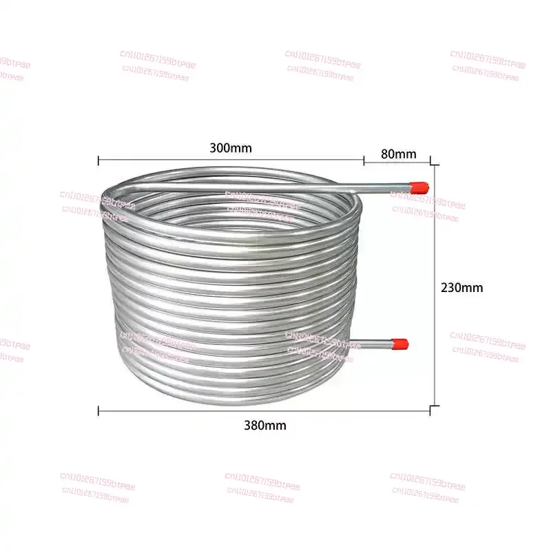 304 stainless steel cooling coil for rapid cooling of  three barrels of special wort