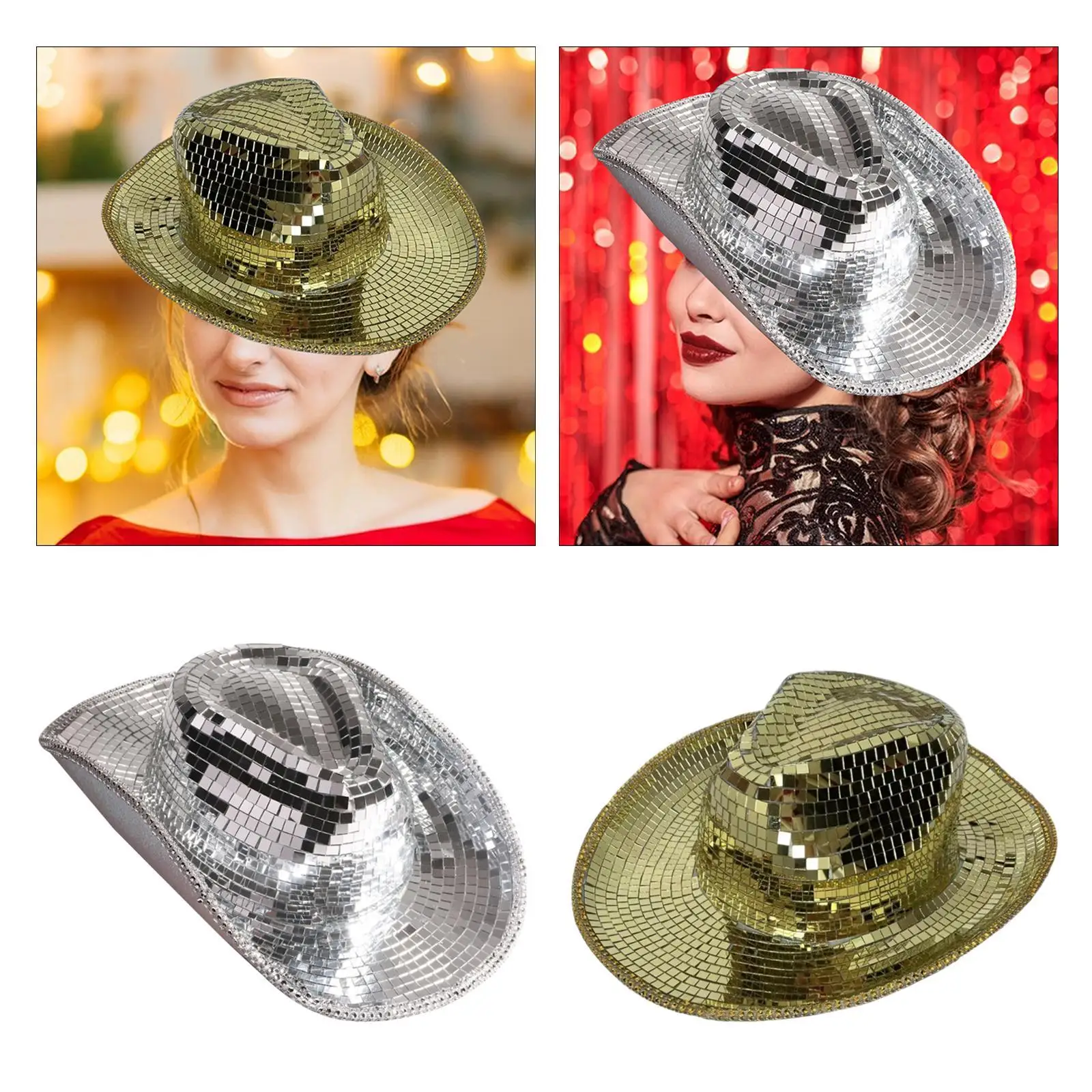 

Cowboy Hat Casual Adults Sunhat for Cosplay Party Supplies Stage Performance