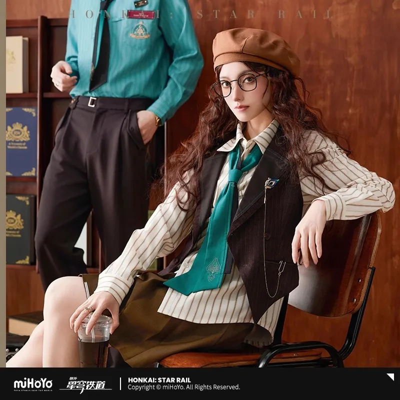 miHoYo Official Aventurine Waistcoat Genuine Honkai Star Rail Aventurine Theme Jacket Cosplay Coat Clothing SWaistcoat Xmas Gift