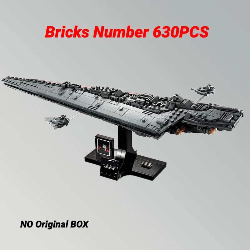 In STOCK 75356 Model Super Spaceship Executor Building Blocks Fit Assembling Bricks 630PCS Toys For Children Gift Adult Birthday