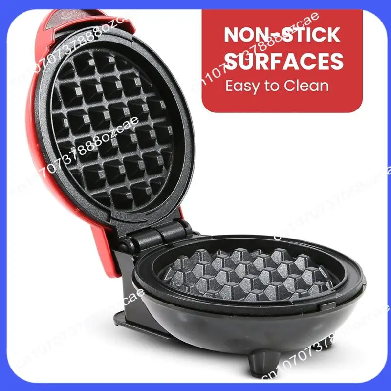 A26p elétrica antiaderente 4.5 Polegada mini waffle-maker, sanduíche de design compacto, ovos, fácil de limpar vermelho plugue da ue durável fácil instalar