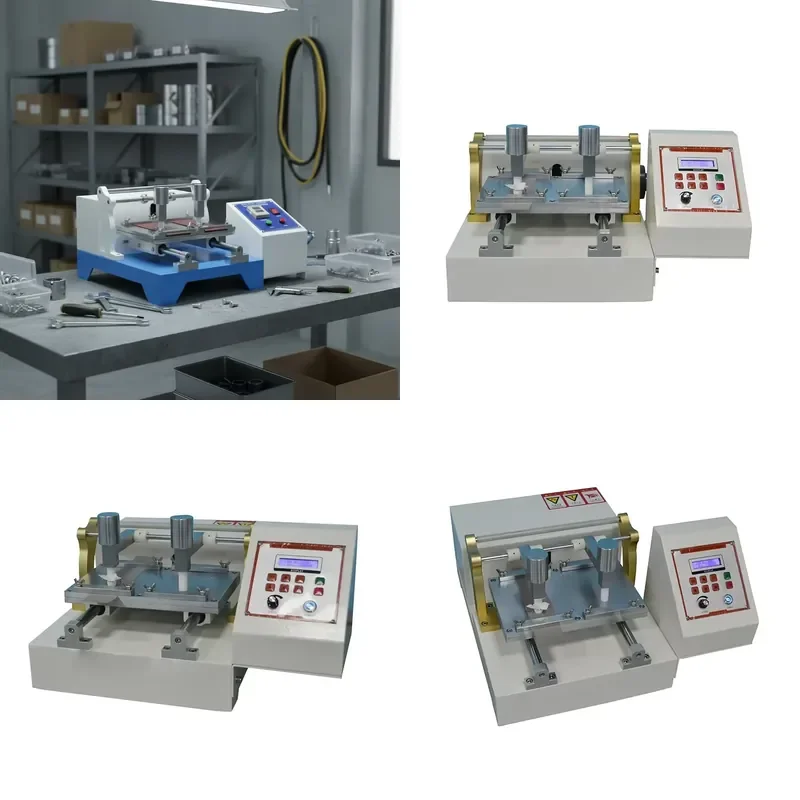 Fabric Friction Color Fastness Tester Leather 2 Head JIS Rubbing Tester Wet and Dry Rubbing Testing Machine