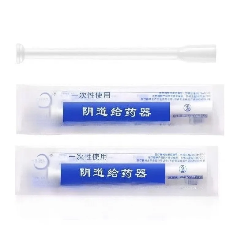 

100PCS Female Intimate Care Pusher Sterile Disposable Medical Gynecological Vaginal Medicine Delivery Tool