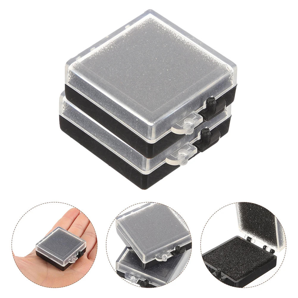

4pcs Anti-Static Chip Storage Box Electronic Component Organizer Transparent Design Portable Foam Lining Business Travel