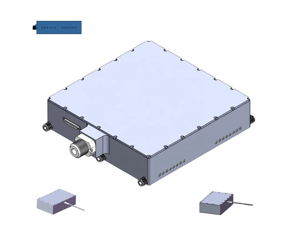 พลังงานสูง 100W 450nm LD โมดูลไดโอดเซมิคอนดักเตอร์ชิปไฟเบอร์คู่โมดูล