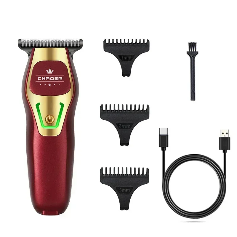 Mini Professional Hair Trimmer Powerful Men 0 MM T Blade Powerful Electric Clipper Rechargeable Barber Haircut Machine Shaver