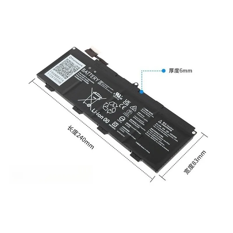 11032002V 11032009G Battery 15.4V 56.64Wh 3678mAh For Framework Laptop 13 Series High Quality Replacement Battery