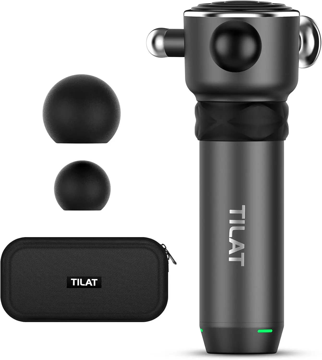 

Cordless Deep Tissue Massage Gun with 5 Speeds, 4 Heads for Back Neck Muscle Relief Therapy