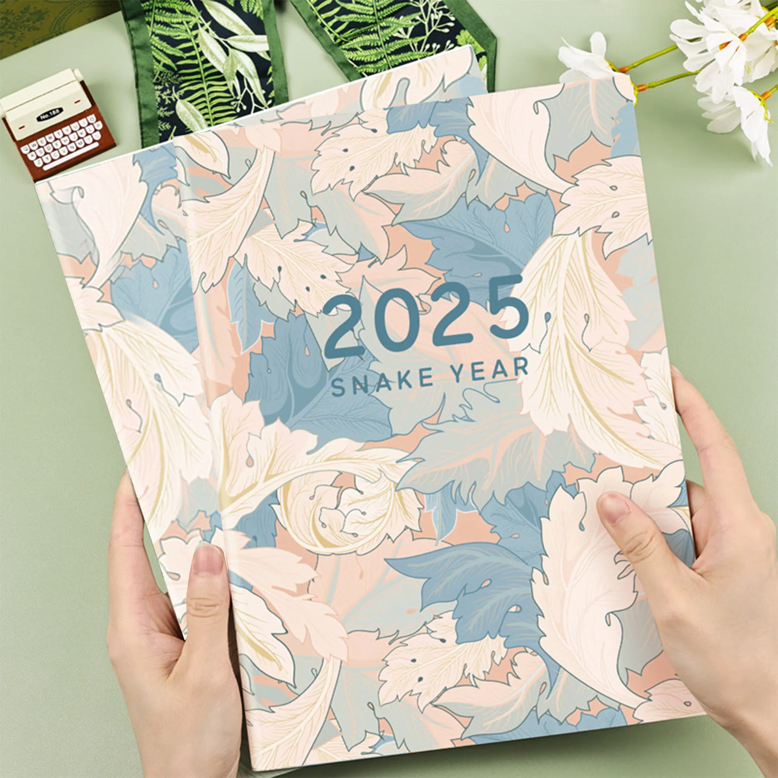 2025 달력 시간 관리 효율성 메모장 포함 플래너 노트북, 작업 수첩, 일일 및 여행 플래너, 새해 선물, A4, A5