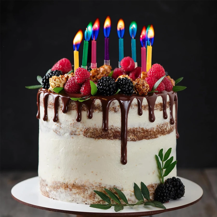 12/24 Pcs birthday cake candles happy birthday candles colorful candle candles are suitable for various celebration activities