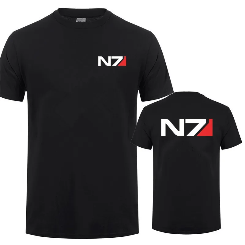 Mass Effect N7 Battle Uniform T Shirt Men Polyester Breathable Top for Sports, Casual Wear, Easy to Maintain Clothes Eur Size