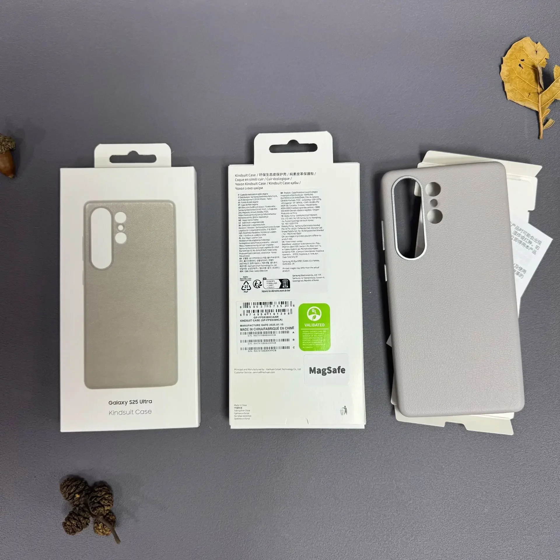 ينطبق على حافظة الهاتف المحمول المغناطيسية Samsung S25 Ultra بإطار معدني شامل بلون سادة حافظة جلدية راقية magsafe