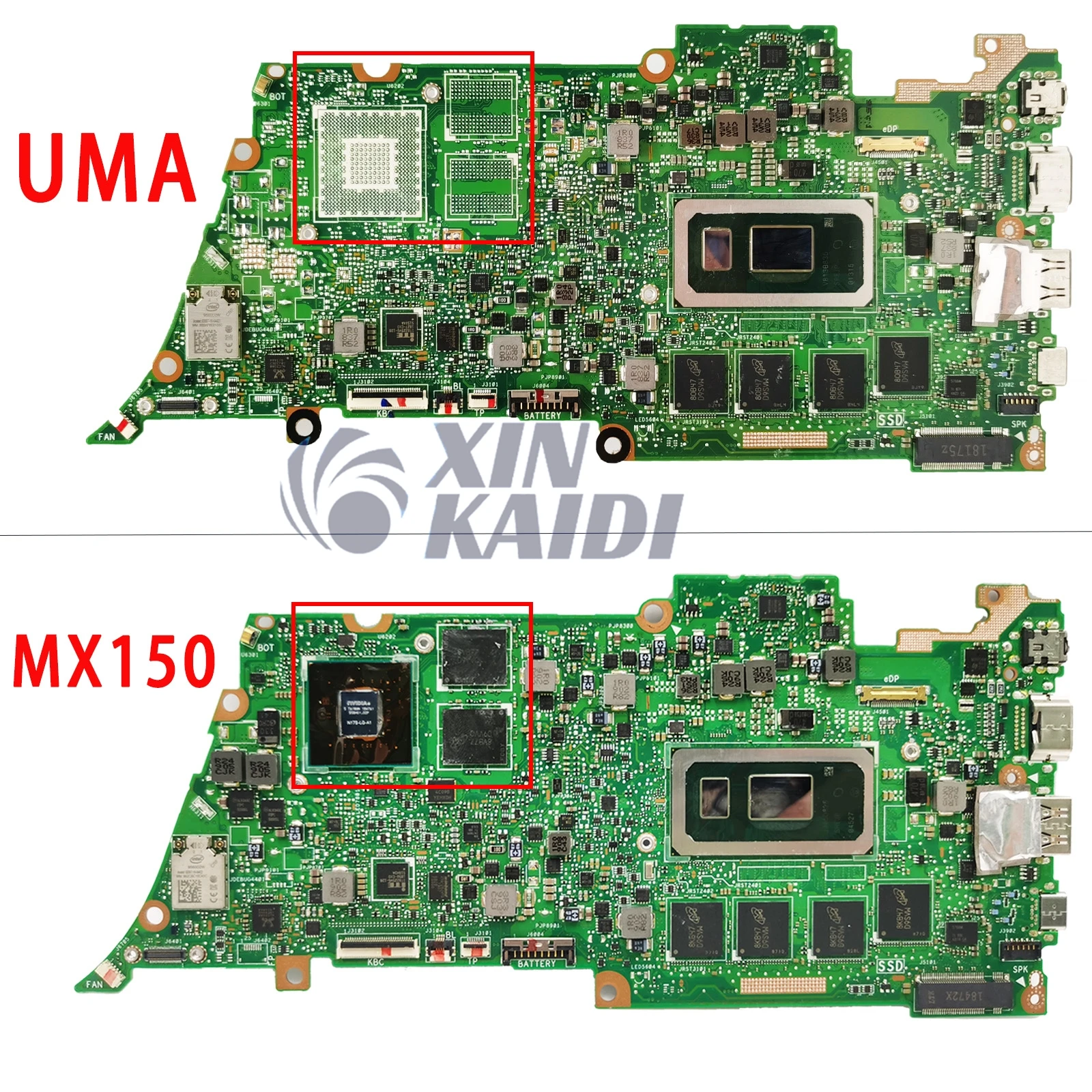 Imagem -02 - Placa-mãe Ux433fa para Asus Zenbook 14 Ux433f Ux433fn U4300f Laotop Mainboard com I38145u I59265u I7-8565u 8gb 16gb-ram