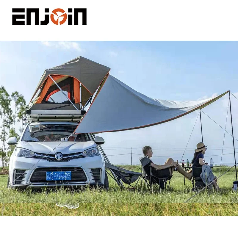 

ENJOIN 4WD Car Best Roof Top Tent Vehicle Side Awning Ccar Trailer 1-2 Person Tent Trailer Tent