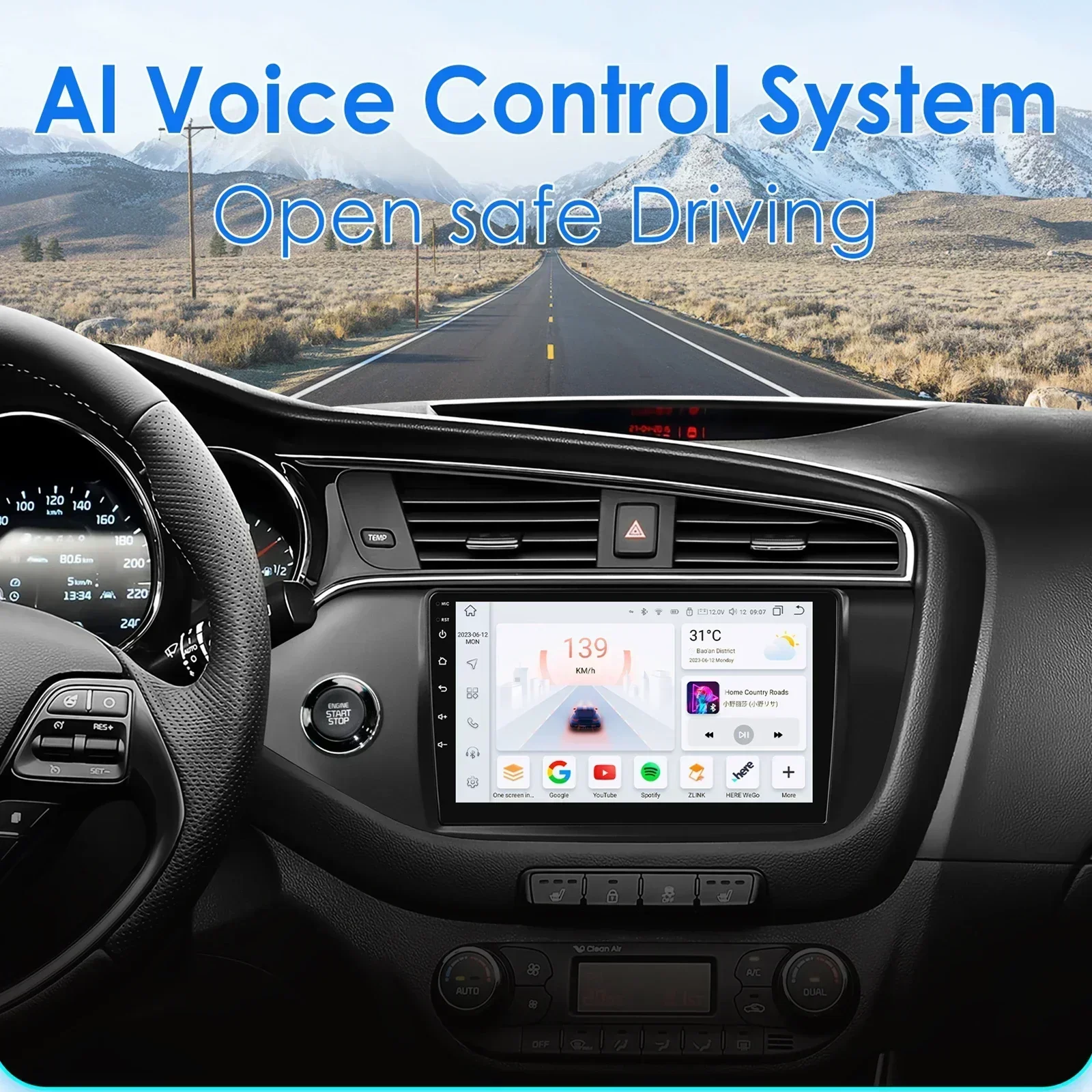 

AI Voice Wireless CarPlay Android Auto Radio for KIA Cee'd JD 2012 - 2016 CEED Sportswagon 4G Car Multimedia GPS 2din Autoradio