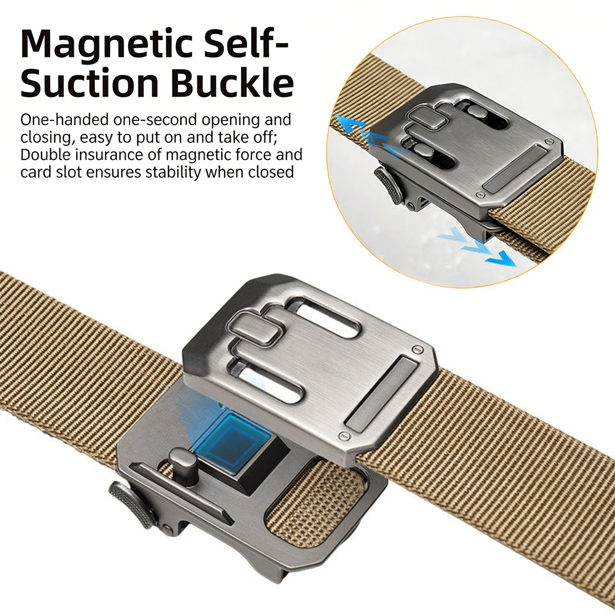 스테인레스 스틸 마그네틱 퀵 릴리스 버클 벨트 야외 전 - Tactical Combat Belt Quick Release Buckle 리뷰 및 가격