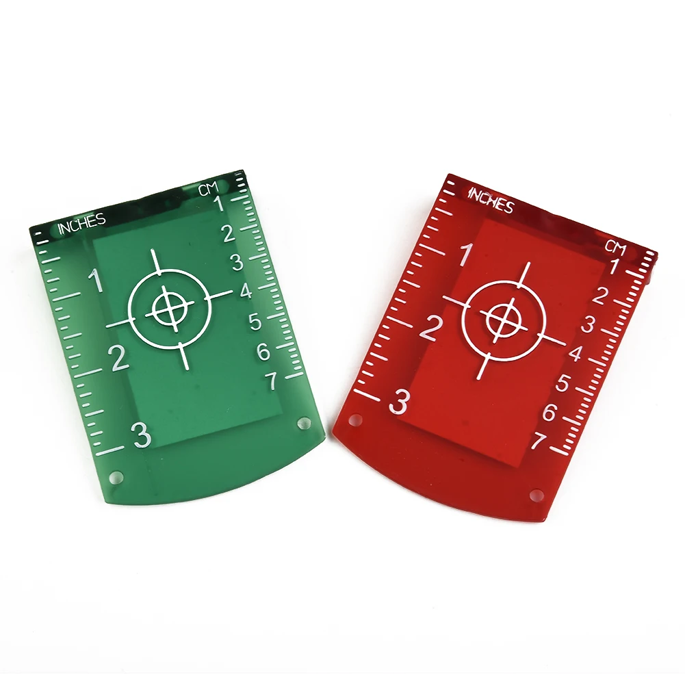 1pc Lase Target Card Plate 10cmx7cm For Green Red Lase Level For Line Lasers Reflective Magnetic Plate Laser Target