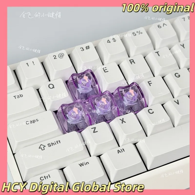 NEW Cat Head Love Theme Anime Keycap Mechanical Keyboard PC Custom Cute Keycap Cartoon Game Keyboard Accessories Gift Collection