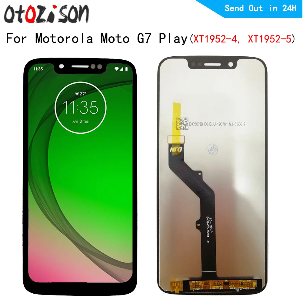 

5,7 "IPS G7play дисплей для Motorola Moto G7 Play XT1952-4, ЖК-экран с сенсорной панелью и дигитайзером с рамкой в сборе