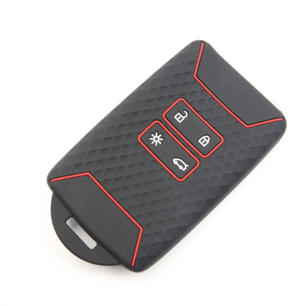 Silicone Car Key Case Cover Fob for Renault Captur Megane Talisman Espace Clio Zoe Koleos Scenic 4 Arkana Dacia Sandero Card