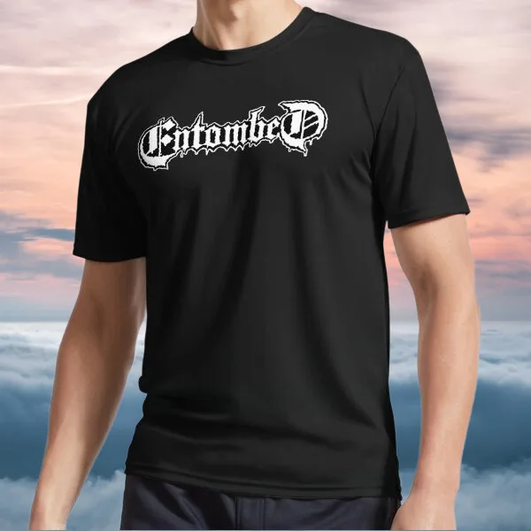 Новая футболка Entombed Merch Active Logo, футболка, Забавный американский размер от S до 5XL