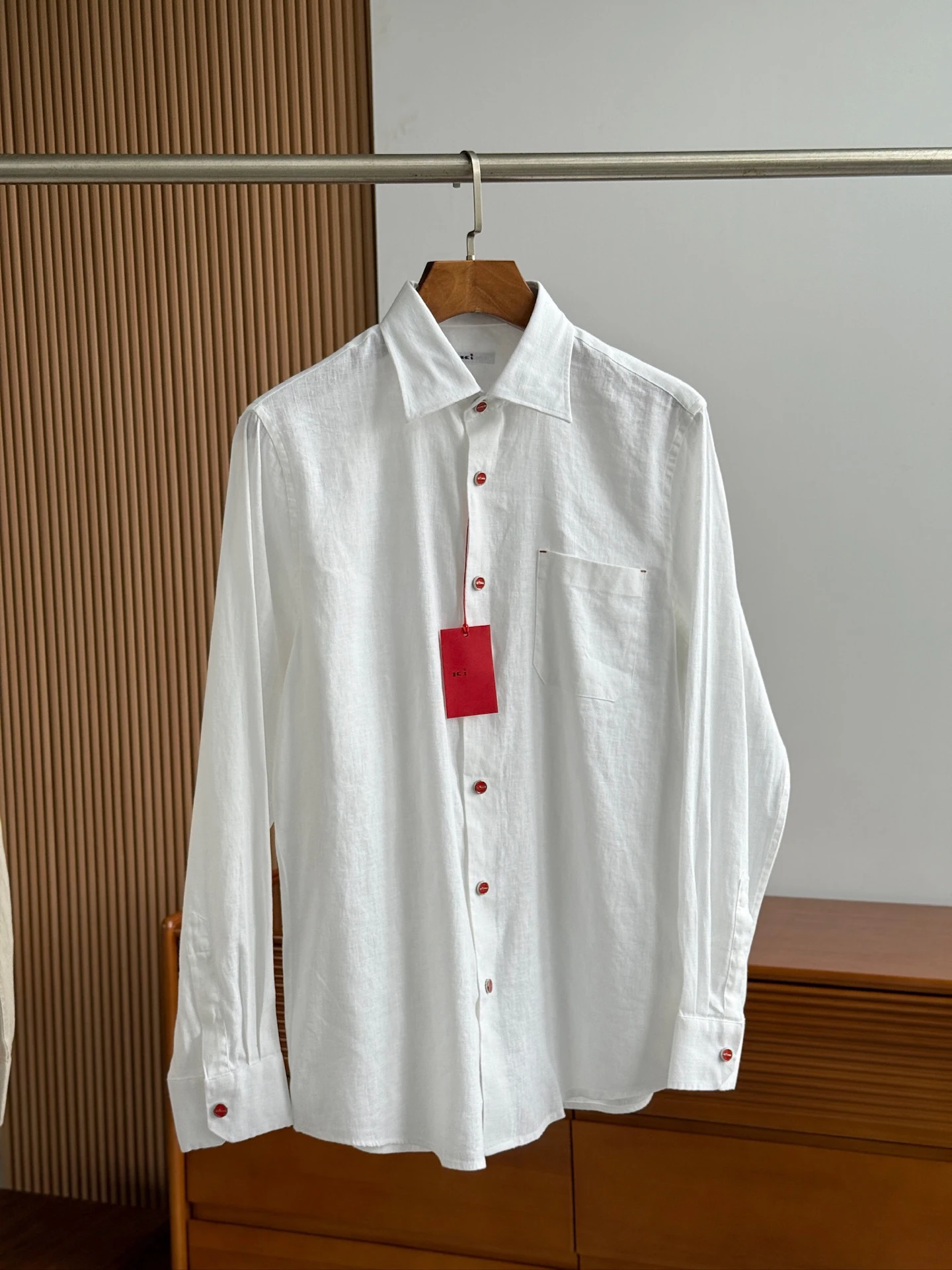 OECHSLI Shirt Linen men 2026 New casual breathable embroidery comfortable long sleeves business high quality pocket size S-XXL