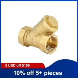 1/2inch to 4inch Brass Y Type Strainer Check Valve Female Thread 3 Way Valve Strainer to Filter Water Impurity