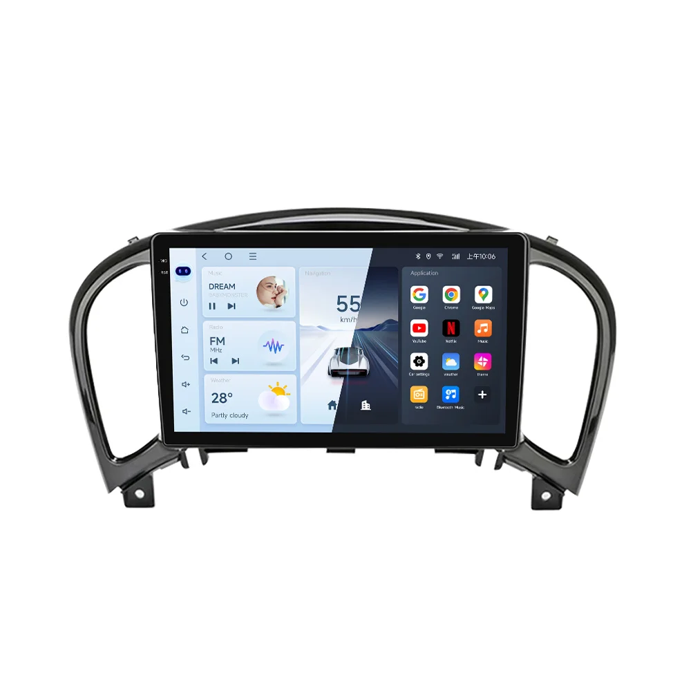 Nissan Juke 2011-2019 Tesla Style 9'' draadloze Carplay Android Auto radio Android autostoelhoezen multimediaspeler navigatie - afbeelding 2
