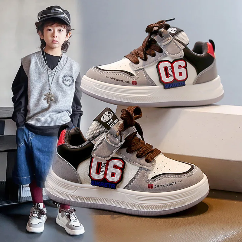 Zapatillas bajas para correr para niños, zapatillas de tenis informales gruesas y versátiles para niños y niñas, zapatillas antideslizantes para la escuela para niños y niñas