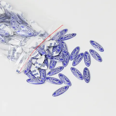 21MM 포드 로고 자동차 리모컨 키 고급 엠블럼 스티커 (포드 F150 포커스 레인저 피에스타 트랜짓 머스탱 몬데오 MK2 MK3 퓨전 용)
