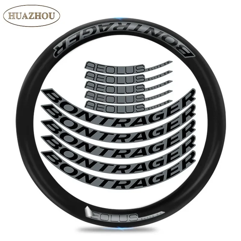 Calcomanías para llantas de bicicleta de montaña y carretera, vinilo para freno de disco Bontrager Aeolus Elite 50TLR, protector solar resistente al agua, pegatinas para ruedas de bicicleta antidecoloración