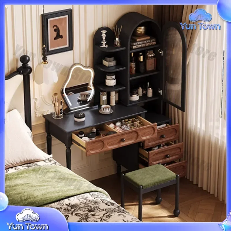Cabinet Makeup Vanity Table Closets Jewelry Bedside Stool Dressing Table Wood Vintage Chair Penteadeira Postmodern Furniture
