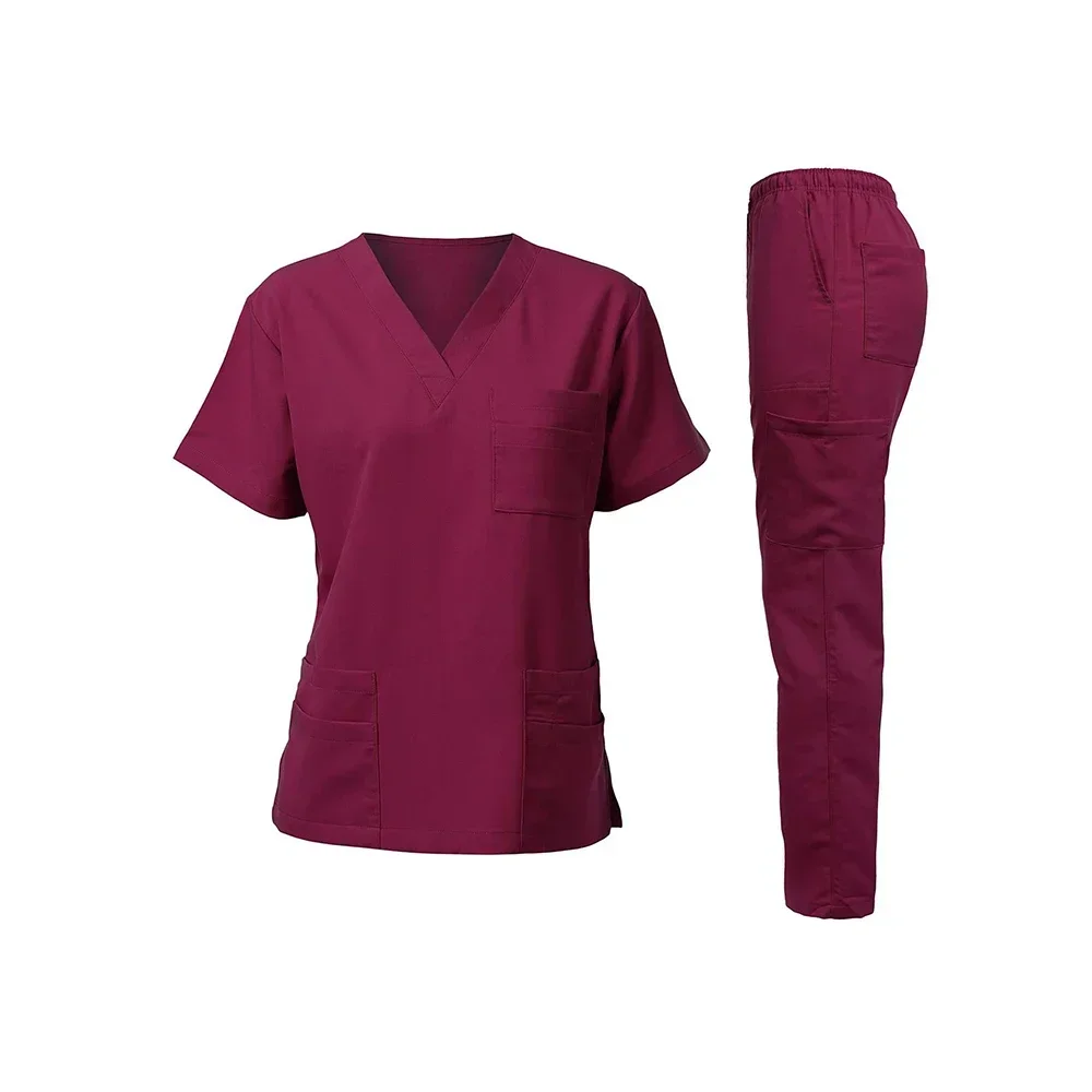 Oral Hospital Washing Clothes Men and Women Long Sleeve Doctor's Work Clothes Operating Clothes Medical Uniforms Women Uniforme