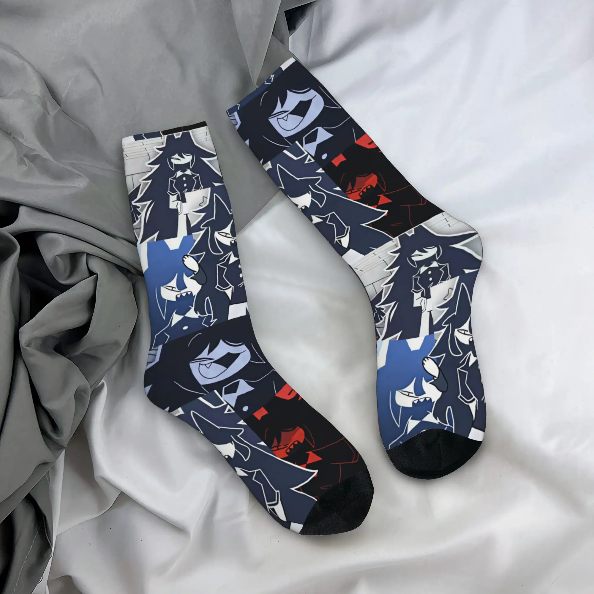 Cute M-Miss C-Circle Cartoon Socks Women Men Warm 3D Print Anime Sports Football Socks