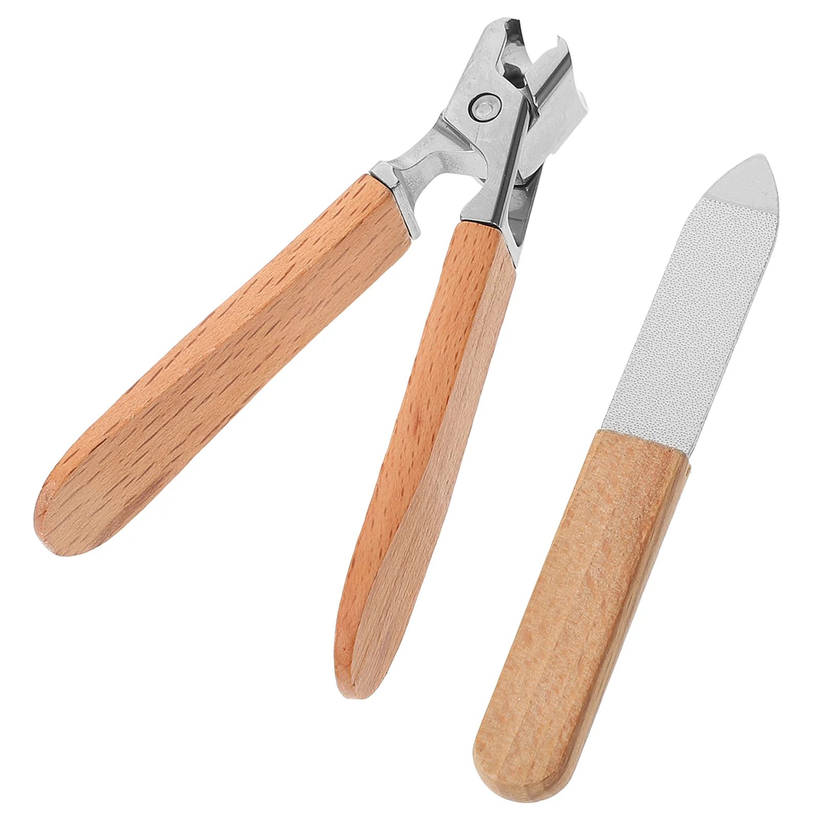 1 Juego de cortaúñas de acero inoxidable, Kit de manicura portátil, herramientas de pedicura de viaje, Kit de cuidado de uñas para mujeres y hombres