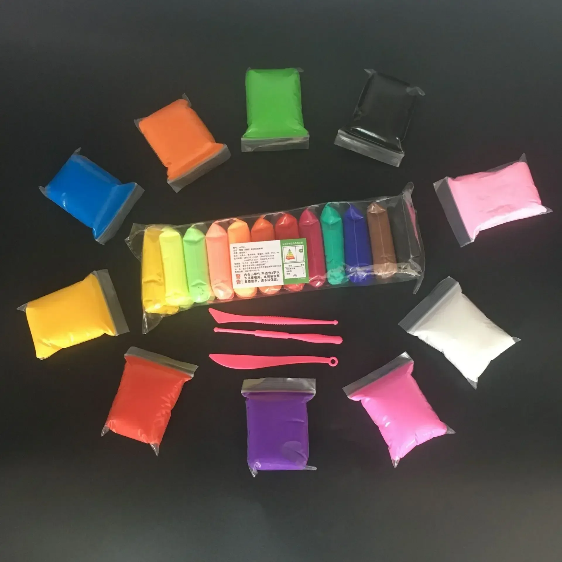 12 Uds., 24 Uds., 36 Uds., fuerte adherencia de arcilla de Color arcilla, Kit de arcilla seca al aire, juguete para niños y adultos, modelado para vidrio de mármol