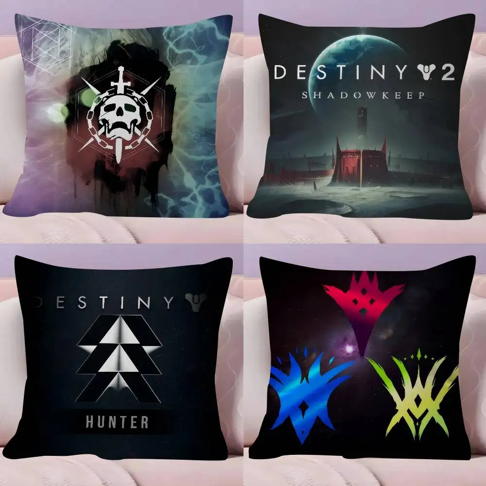 Destiny Raid Collection Video Game Double-sided Printed pillow cover Short plush Suitable living rooms sofas throw cushion cover