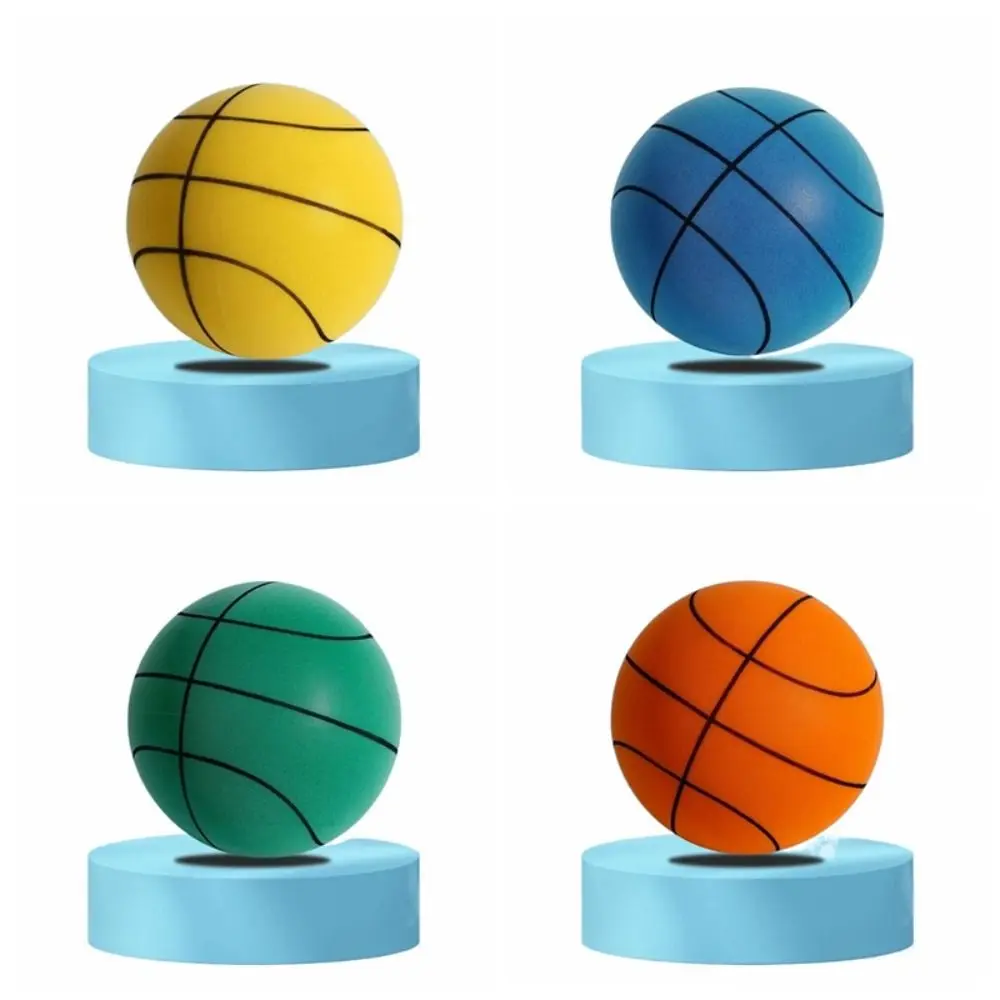 18cm/22cm/24cm Silent Training Basketball Low Decibel Damping High Mute Ball Impact-Resistant Lightweight Bouncy Balls